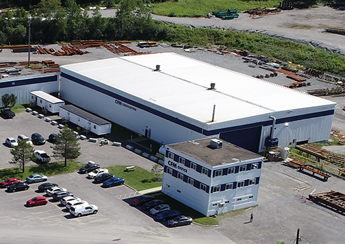 Overhead view: fabrication facility