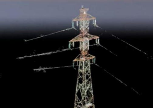 3D scan of a high voltage transmission tower